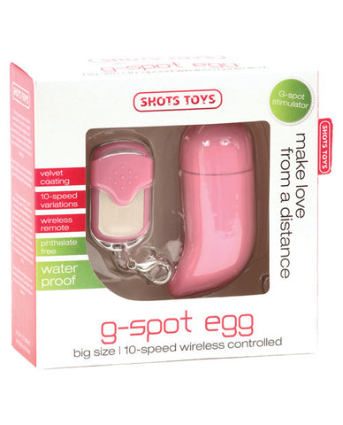 Shots G Spot Egg Big Size - Pink