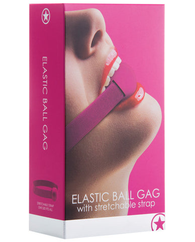 Shots Ouch Elastic Ball Gag - Pink