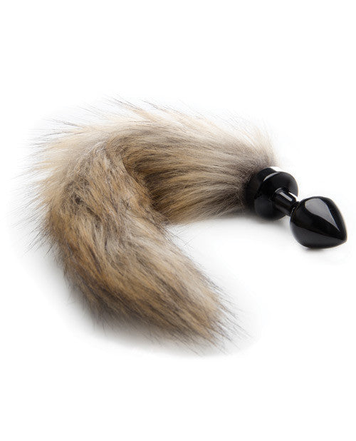 Shots Ouch Fox Tail Buttplug Bulk - Black